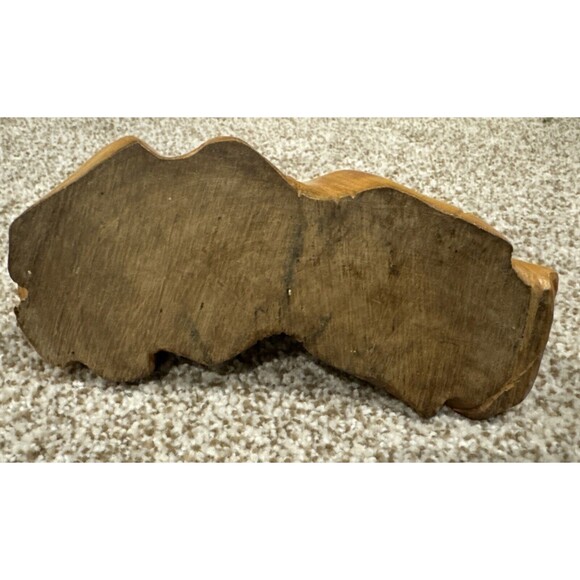 Wooden Carved Hippo - Picture 3 of 4